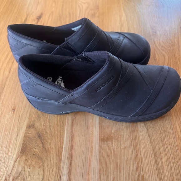 Merrell Women's Encore 2 MOC AC+ Pro Comfortable Leather Slip Shoes Black Size 8 - Picture 11 of 12